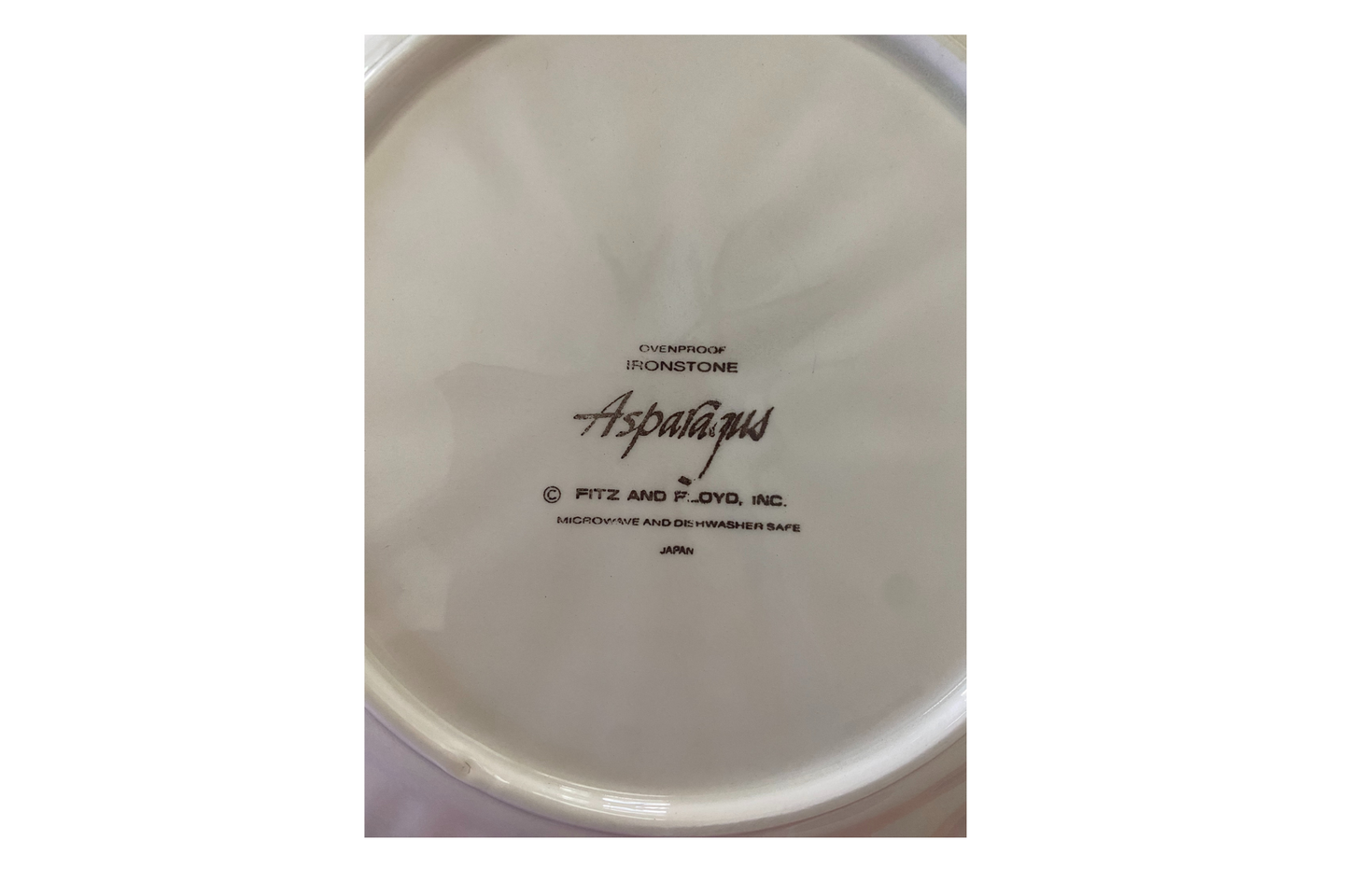 HARD TO FIND FITZ & FLOYD ASPARAGUS PLATES