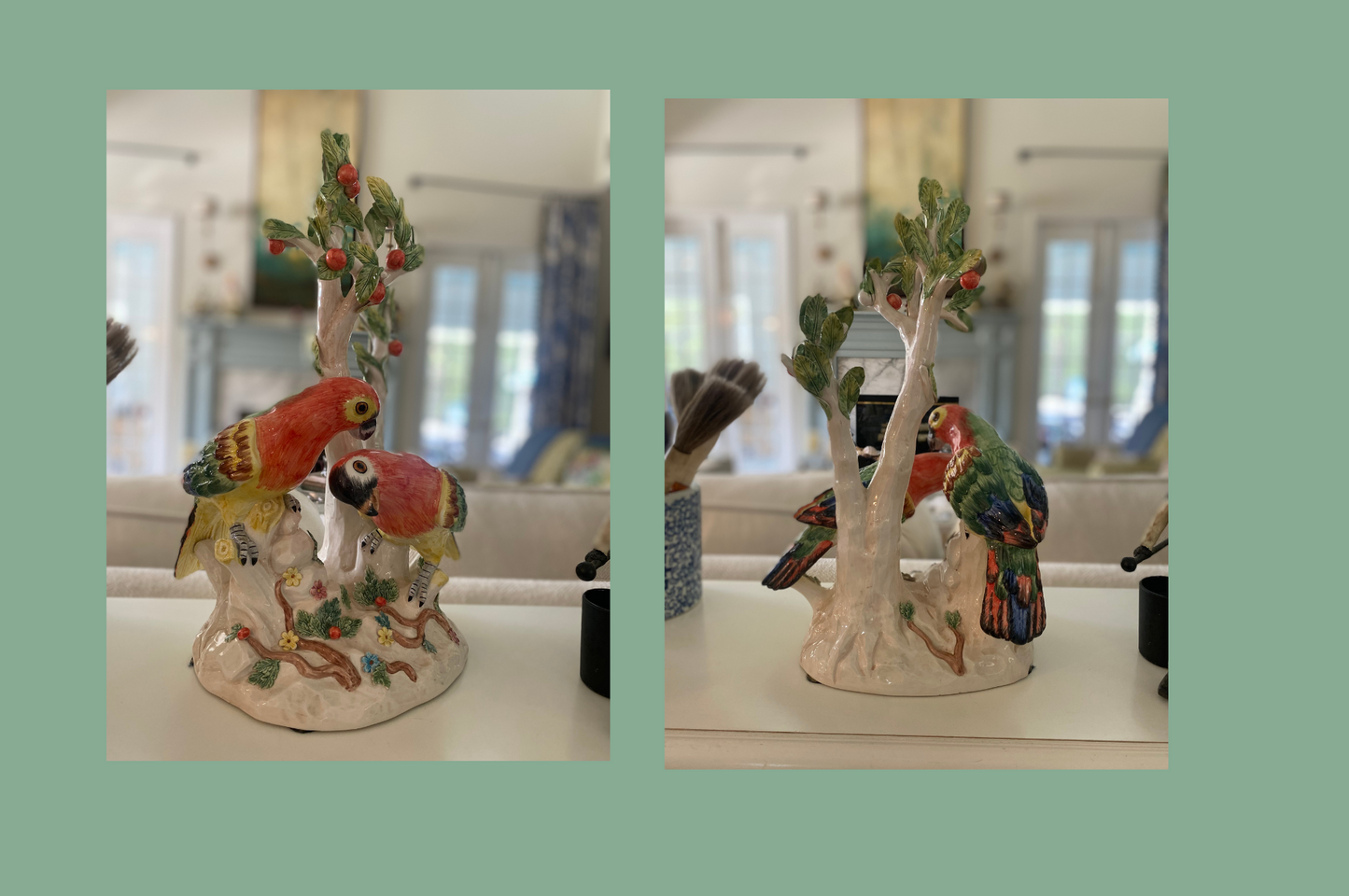 1980'S VINTAGE CHELSEA HOUSE RUSSELL SQUARE PARROT SCULPTURE