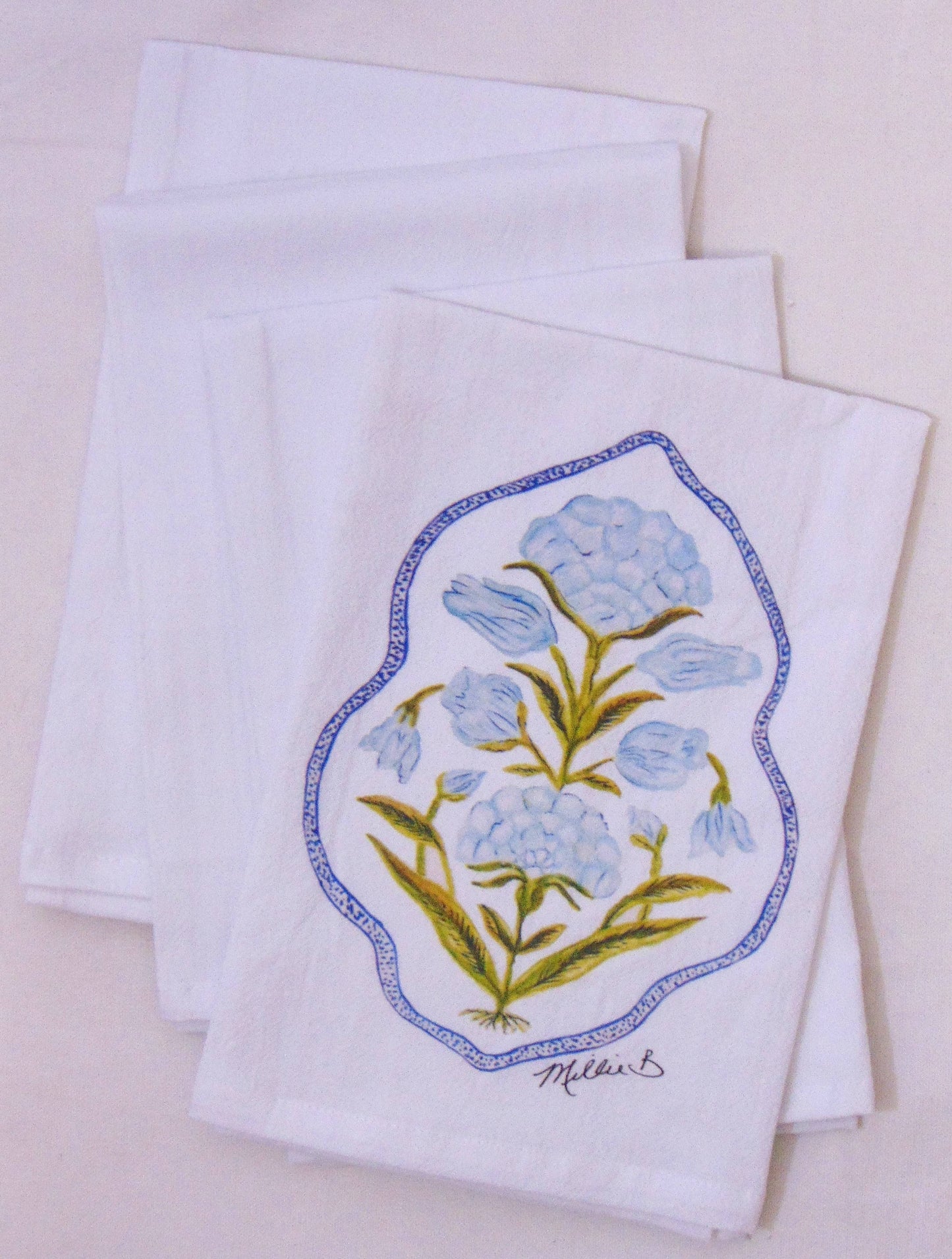 Watercolor Folly Poppy Dinner Napkin Set of 4– Limited Edition by Lowcountry Linens