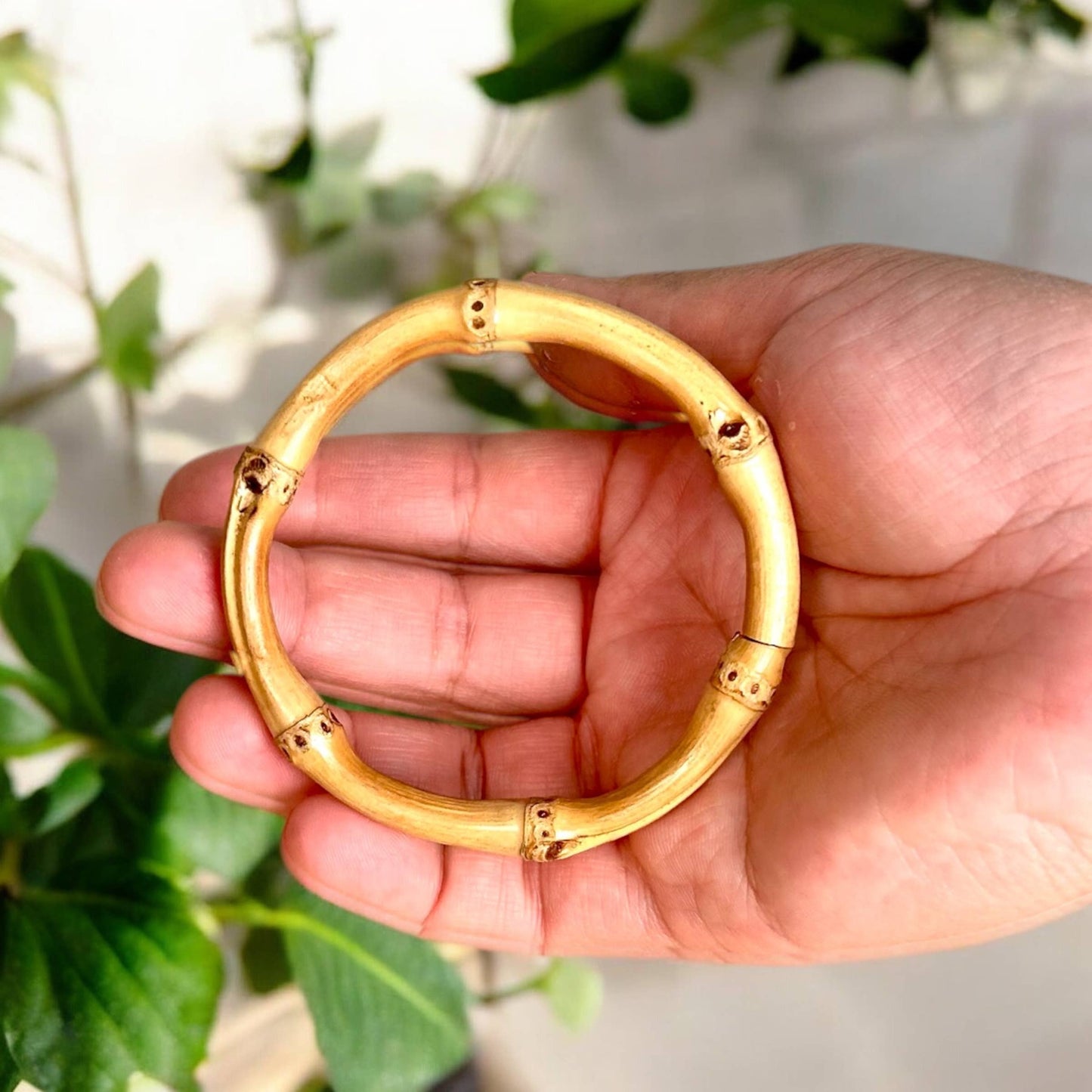 Bamboo Bangle Bracelets – Set of 3 | Palm Beach Summer Chic