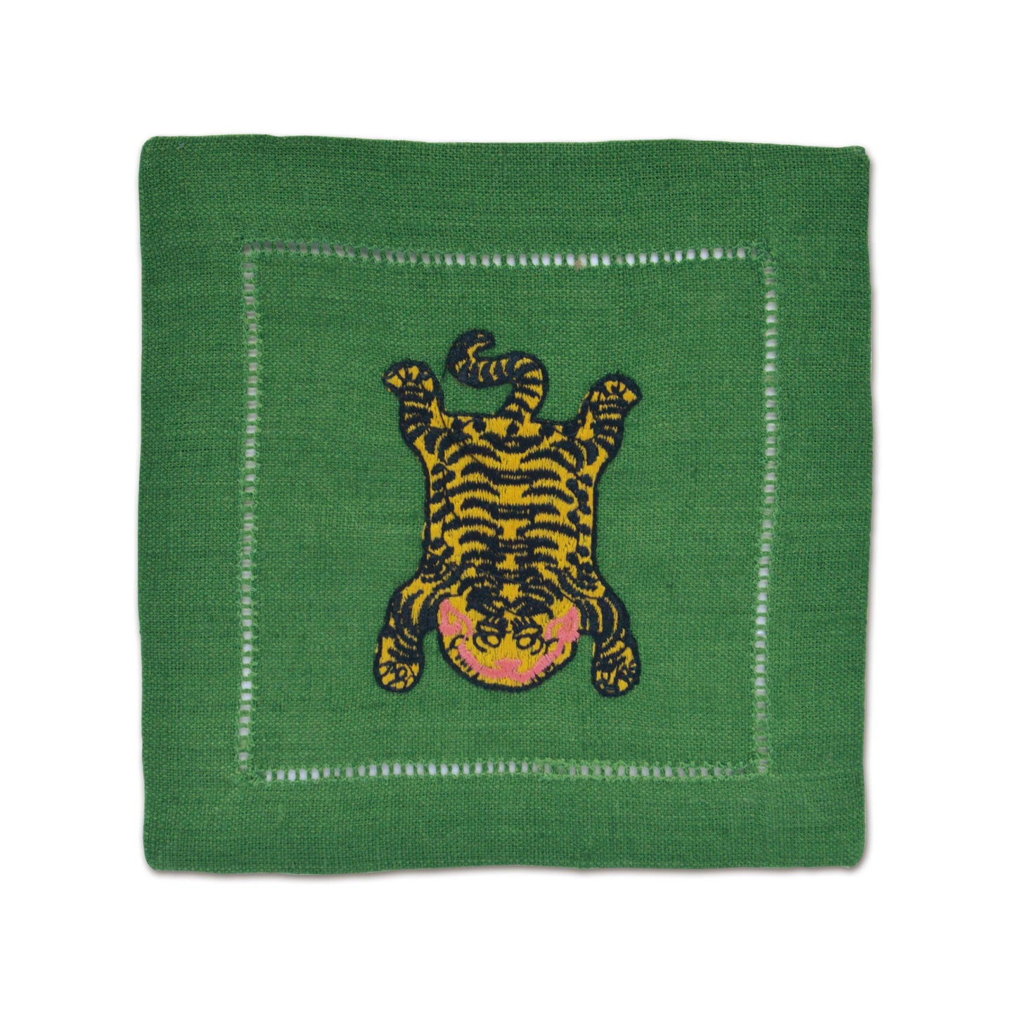 Tibetan Tiger Cocktail Napkins (4): Green