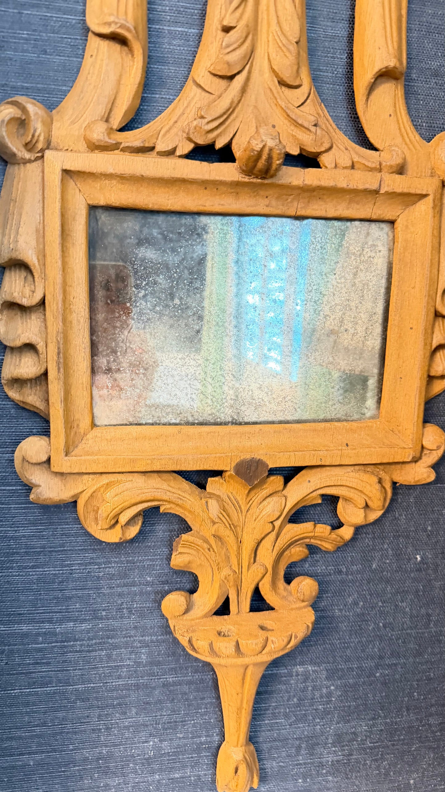 18th-Century Italian Cartagloria Altar Frame Converted to Mirror