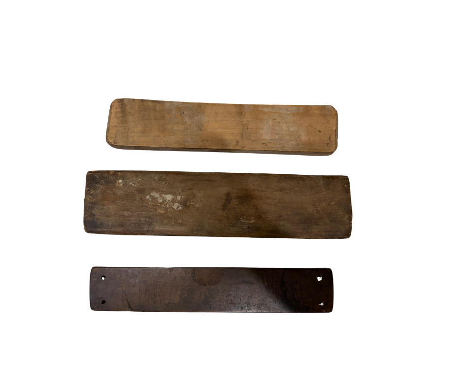 Antique Qing Dynasty Chinese Carved Wooden Pastry Molds | Set of Three | Beijing Collection