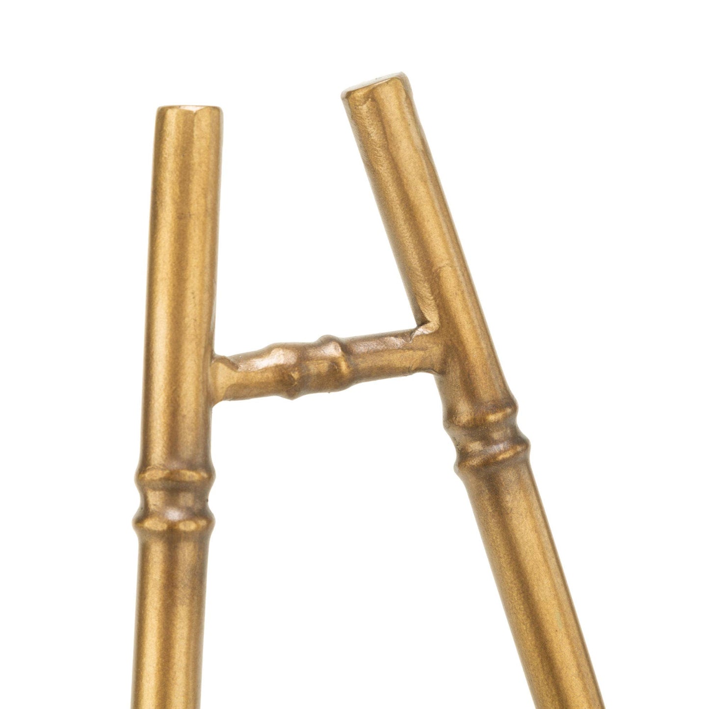 Metal Bamboo Easel – 13" Gold Display Stand | Tabletop Styling Staple