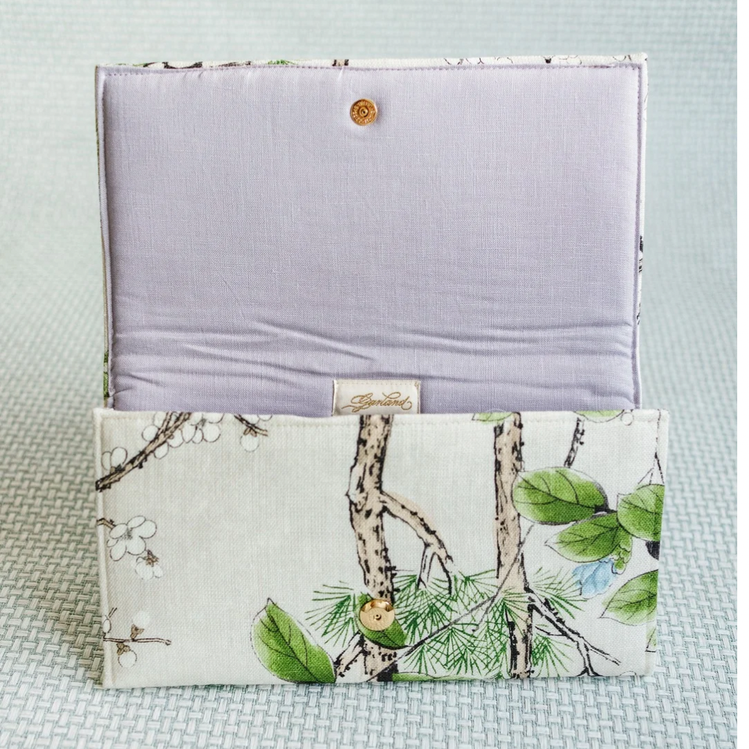 Floral Thibaut Butterfly Clutch - Garland Bags