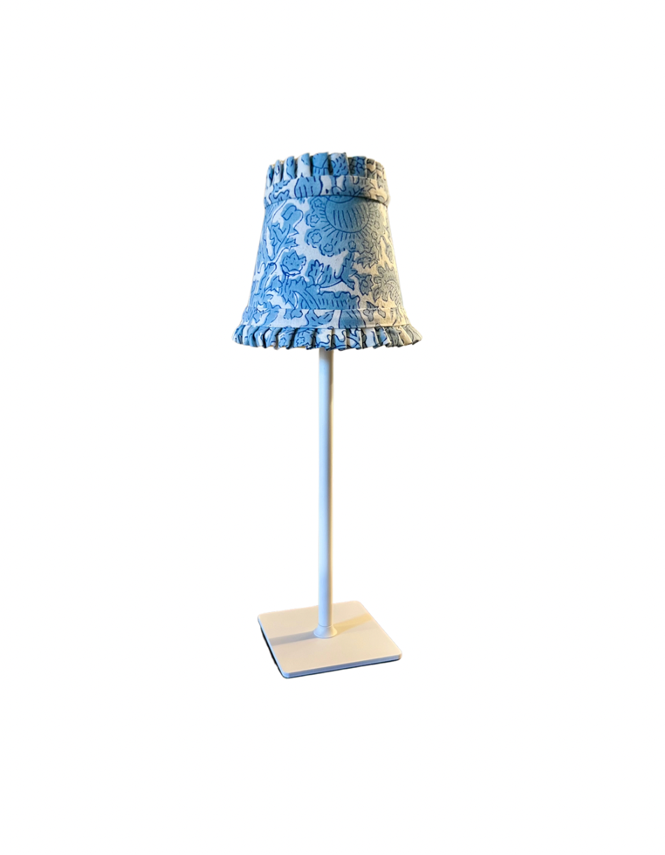 Blue print  lamp shade