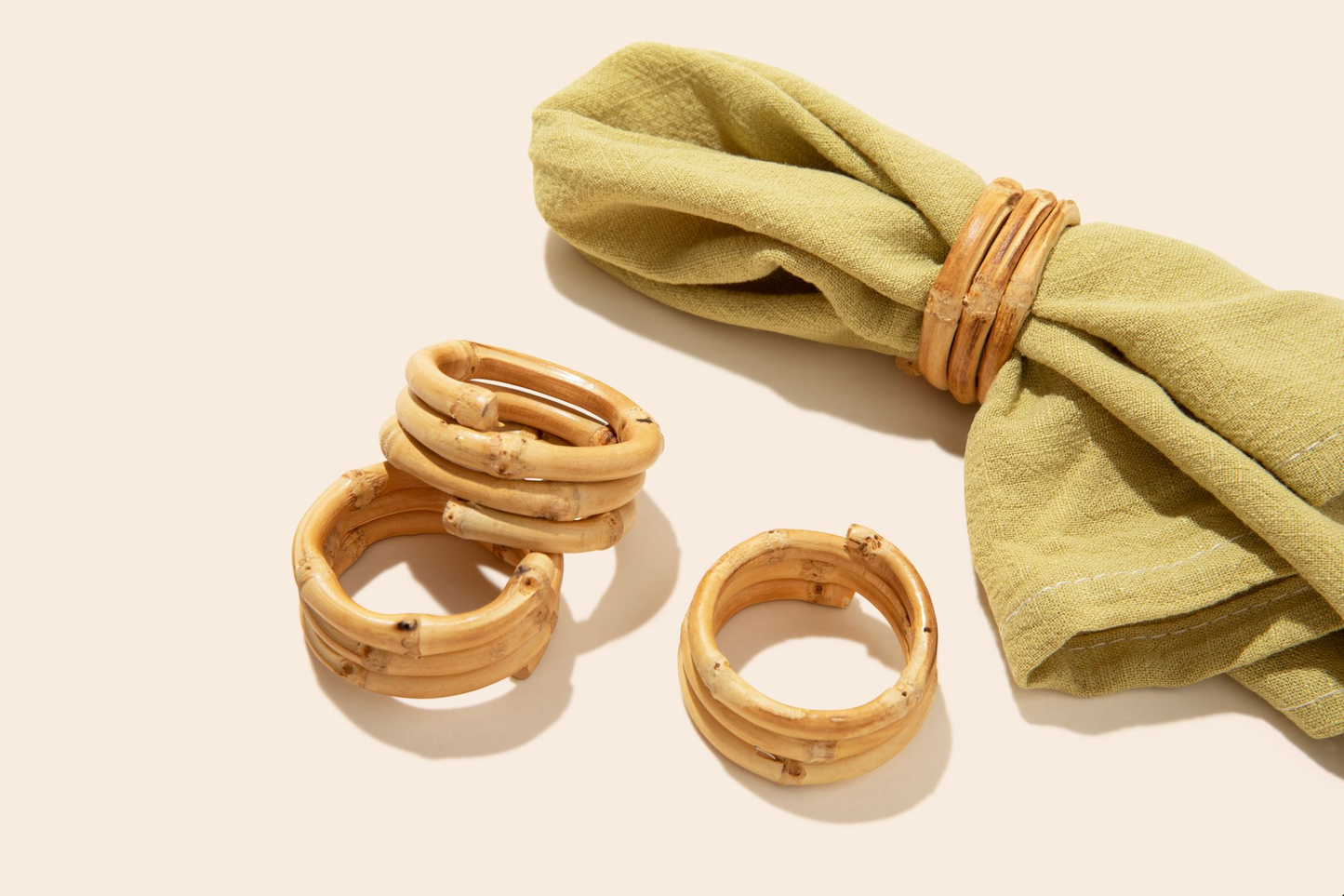 Bamboo Root Napkin Rings | Dining Bestseller