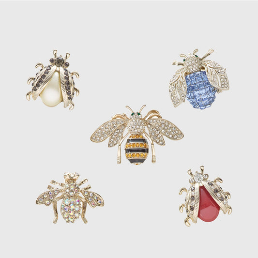 Blingy Bug Clip Set – Set of 5