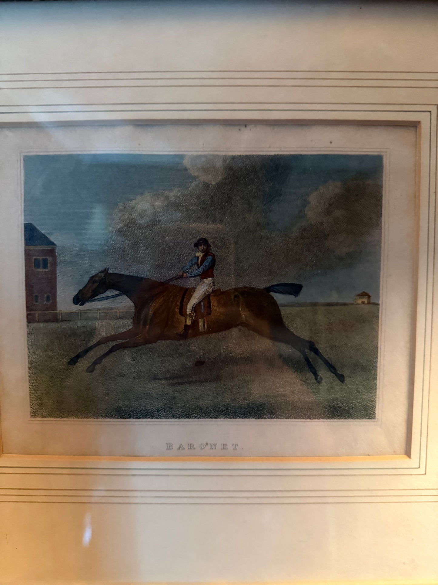Pair of Antique 1817 George Stubbs Equestrian Engravings — Hambletonian & Baronet