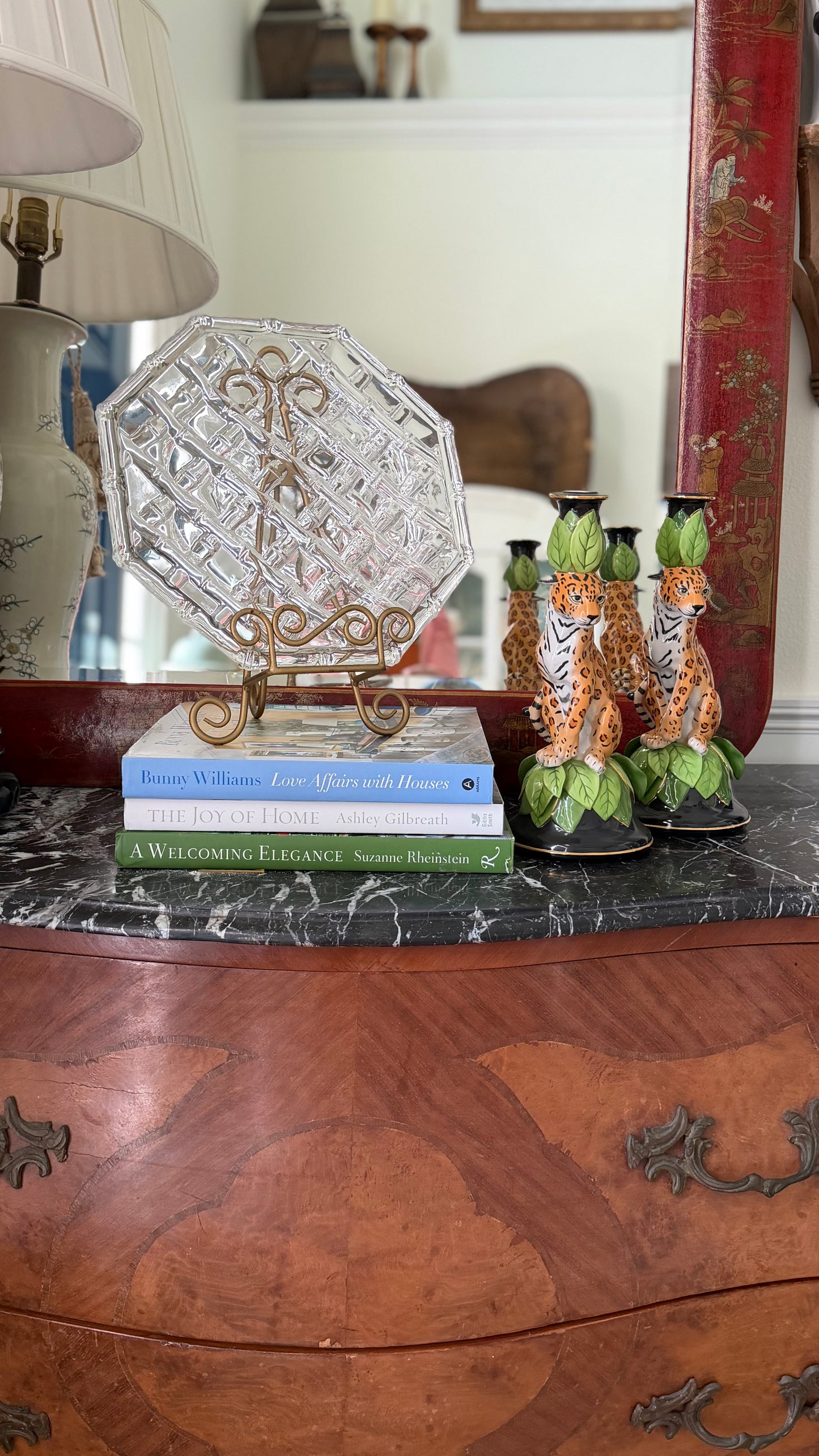 Tiffany & Co. Bamboo Crystal Tray, Circa 1990s