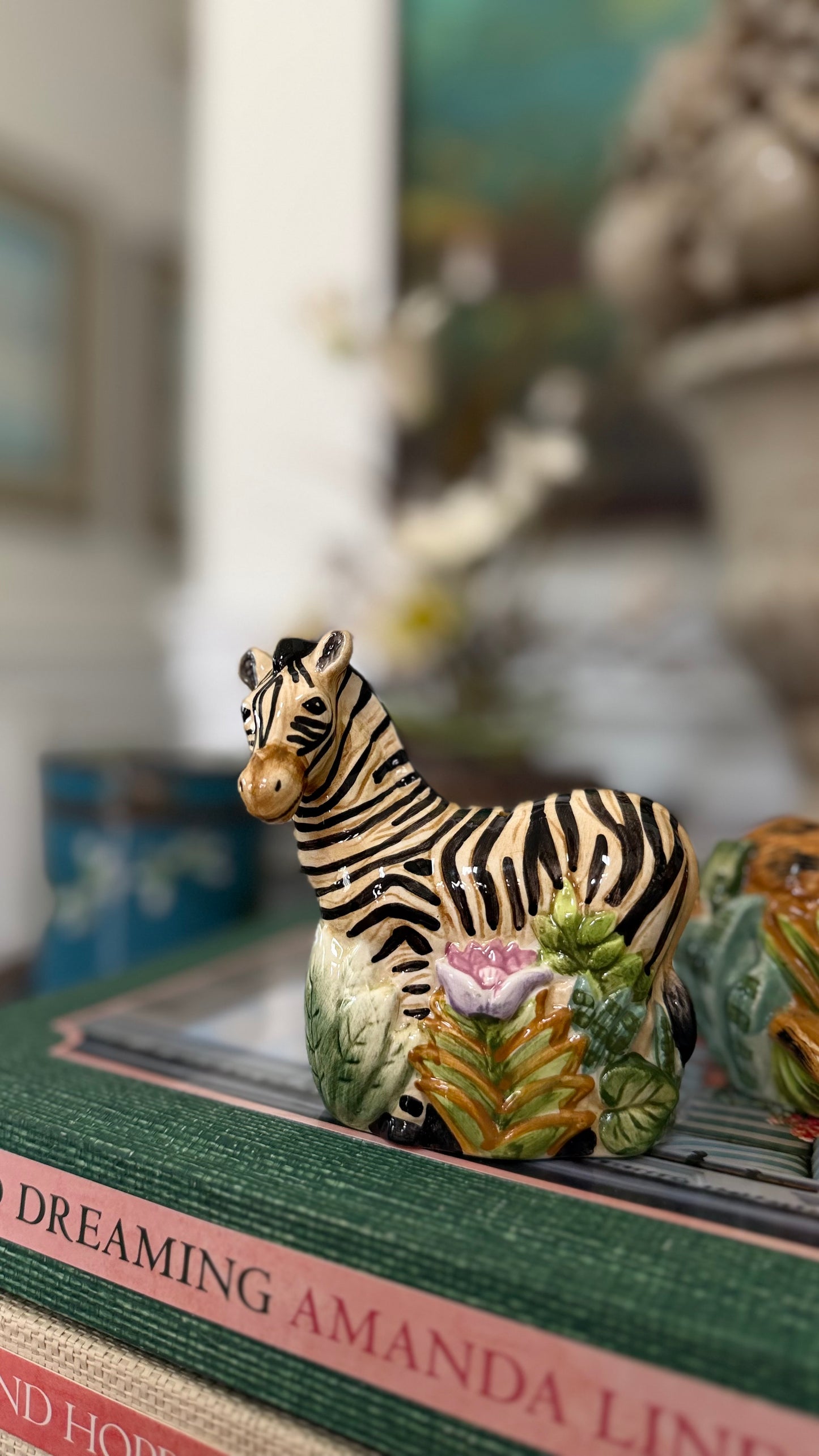 Sakura Jungle Leopard & Zebra Salt and Pepper Shakers