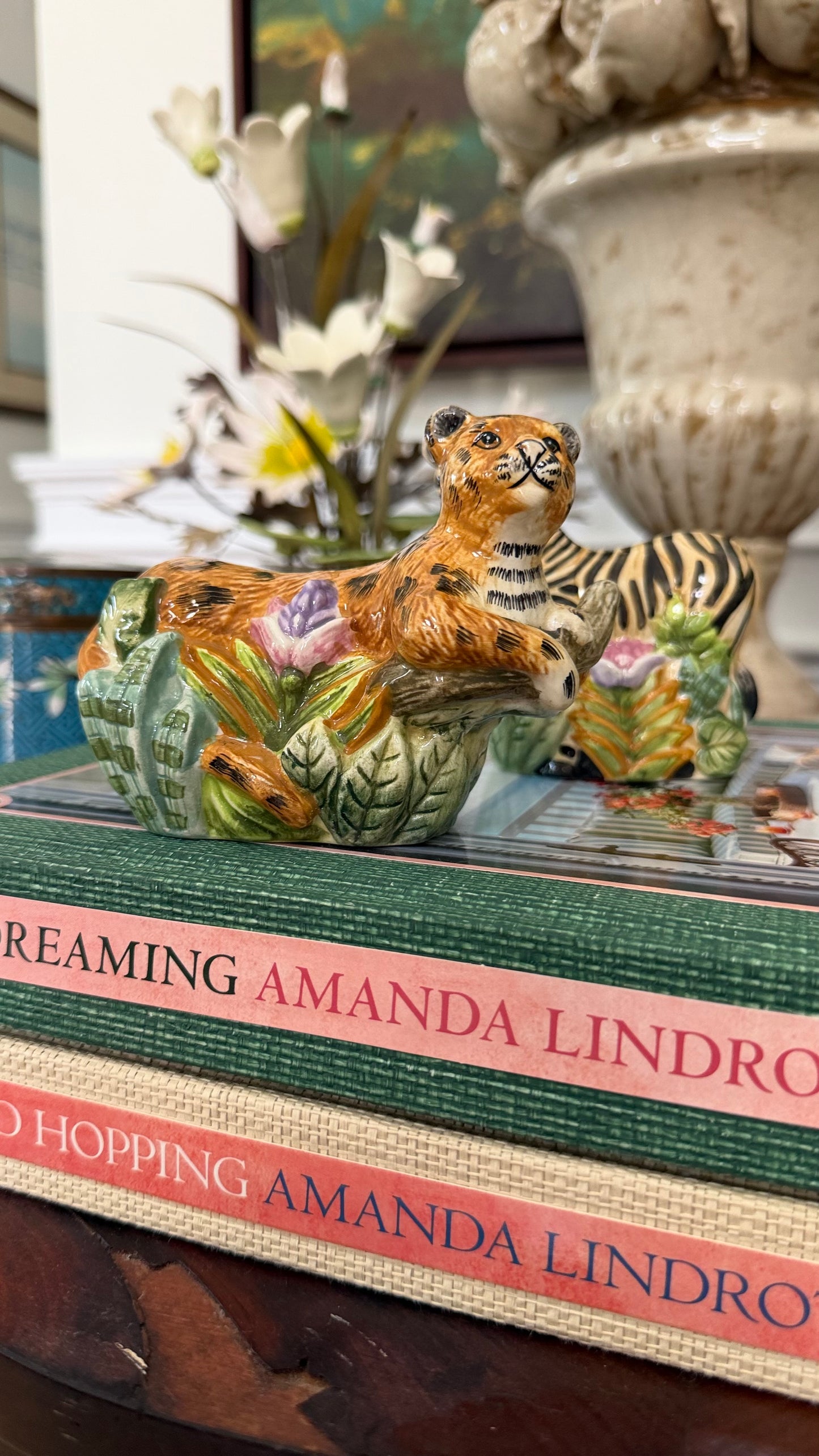 Sakura Jungle Leopard & Zebra Salt and Pepper Shakers