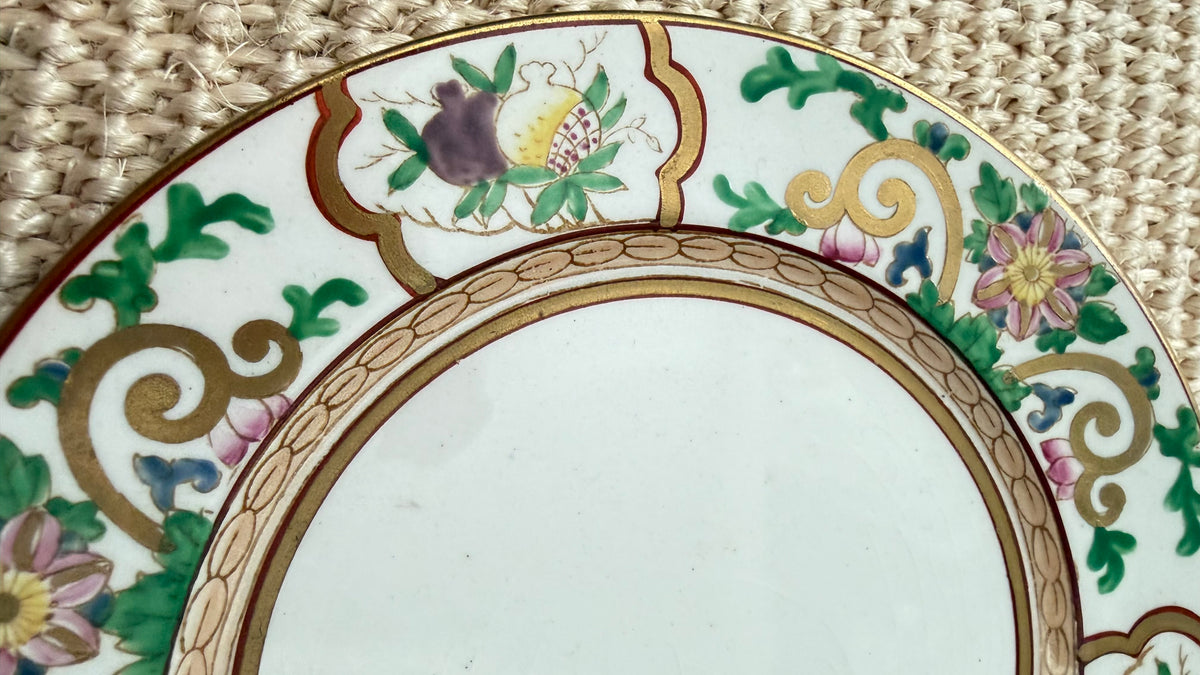 Early 20th-Century Soho Pottery Chinoiserie Plates – Set of 5