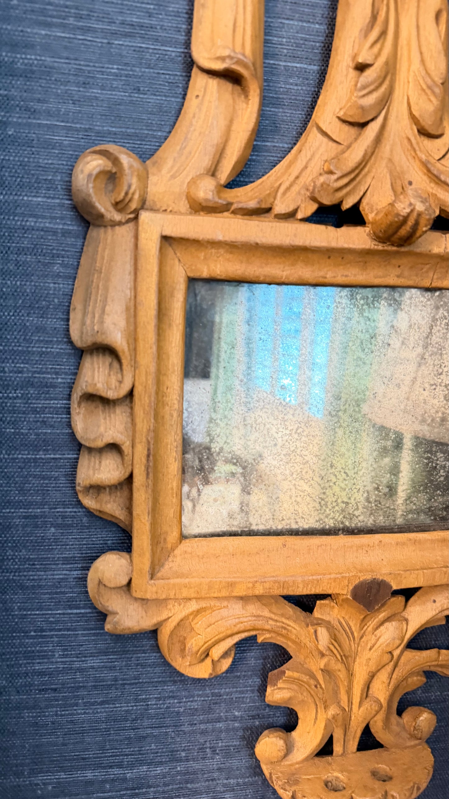 18th-Century Italian Cartagloria Altar Frame Converted to Mirror