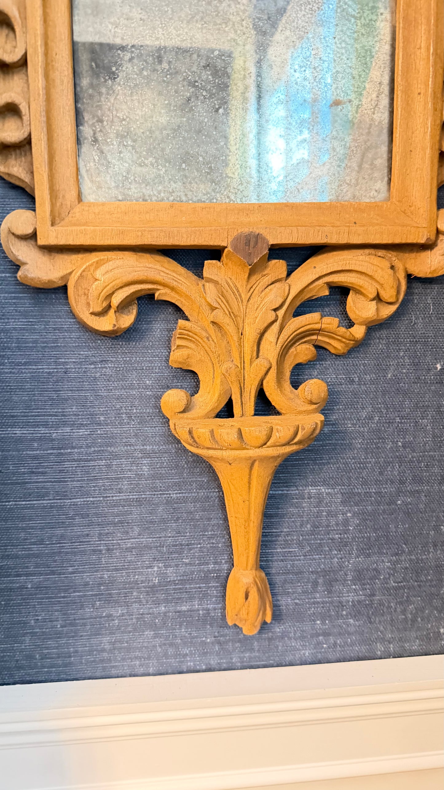 18th-Century Italian Cartagloria Altar Frame Converted to Mirror