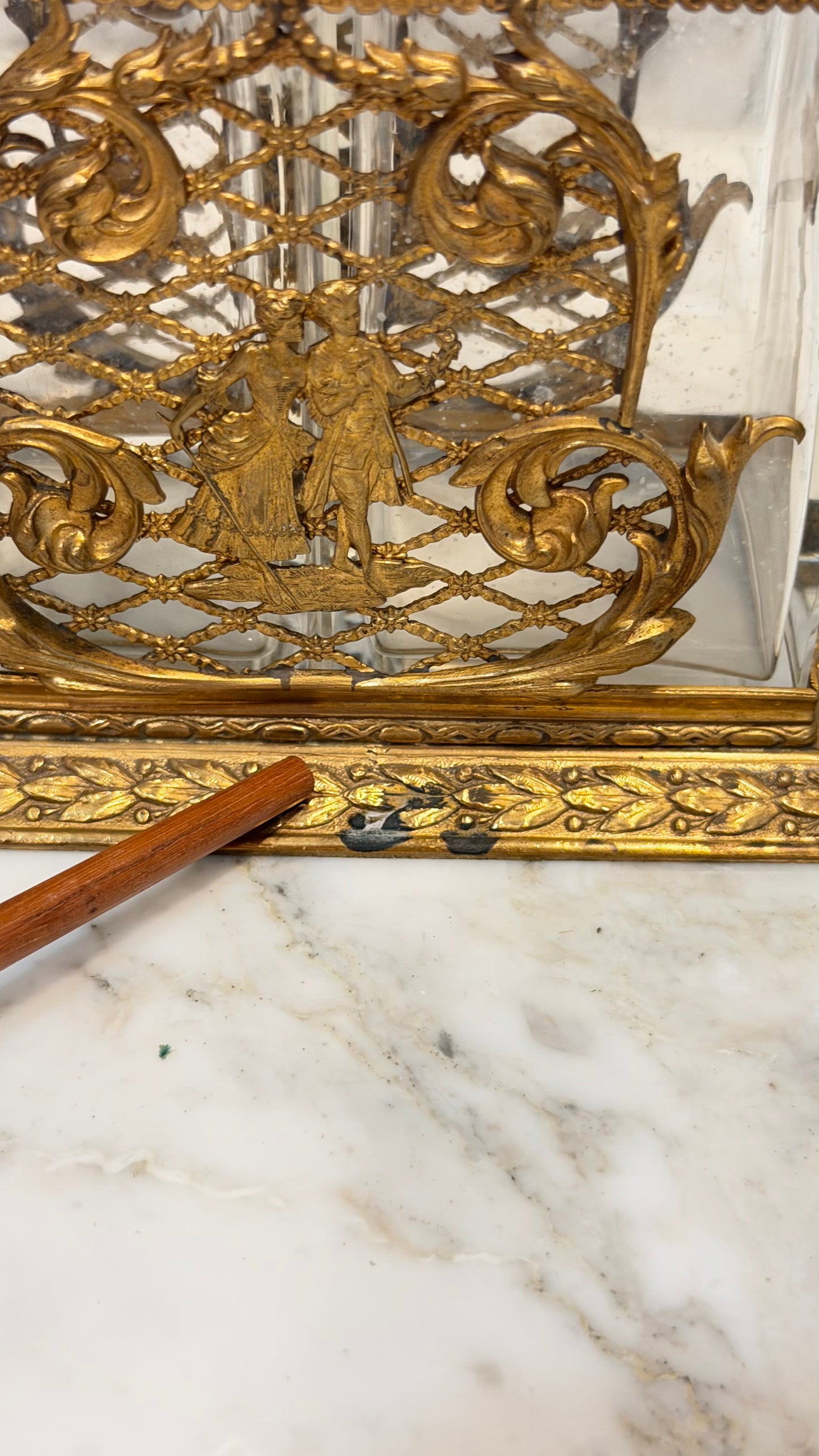 Antique French Gilt-Bronze Double Perfume Casket