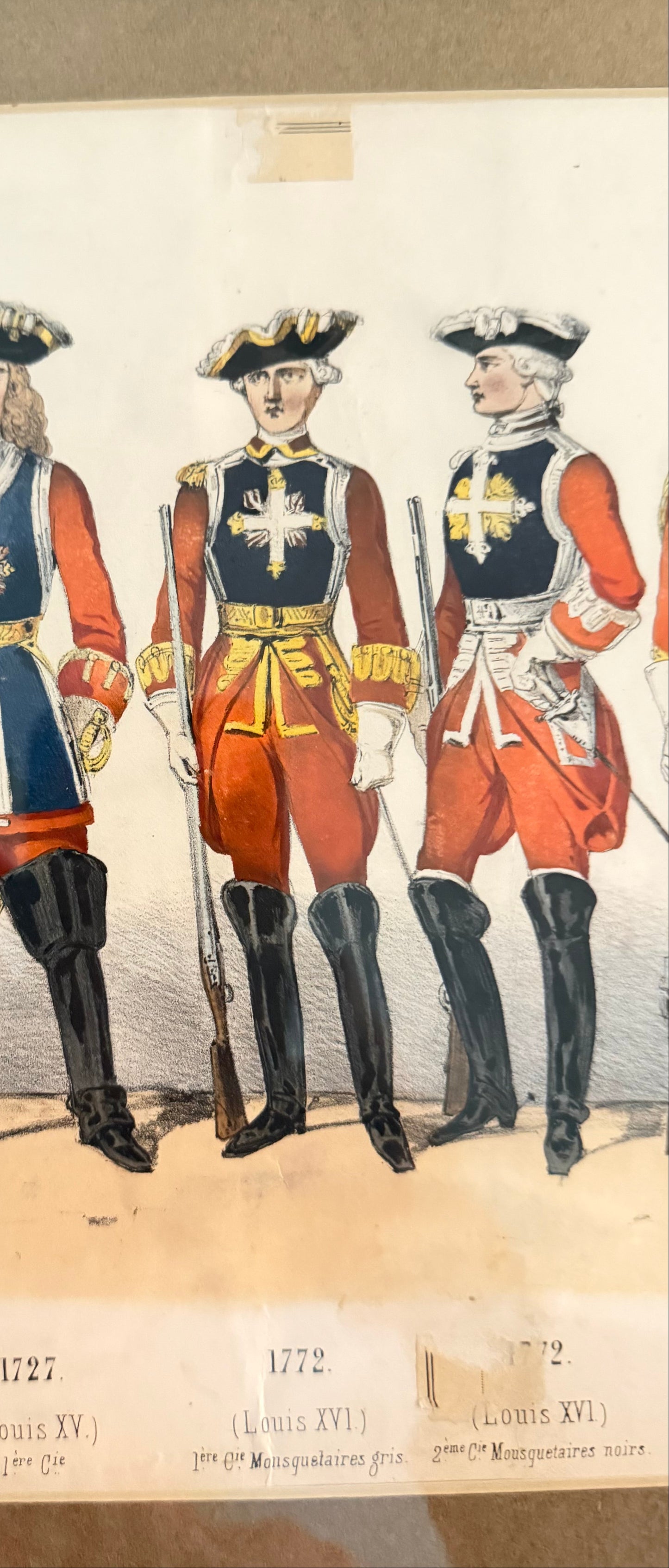 The French Regiment Collection | Antique Charles Vernier Lithographs & Vintage Bell Pull