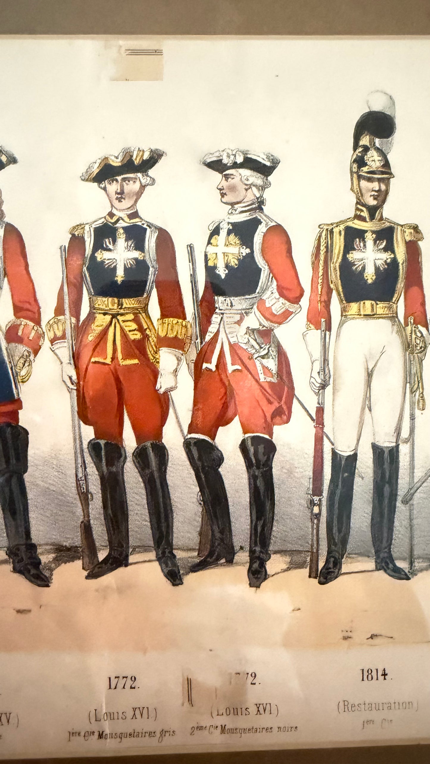 The French Regiment Collection | Antique Charles Vernier Lithographs & Vintage Bell Pull