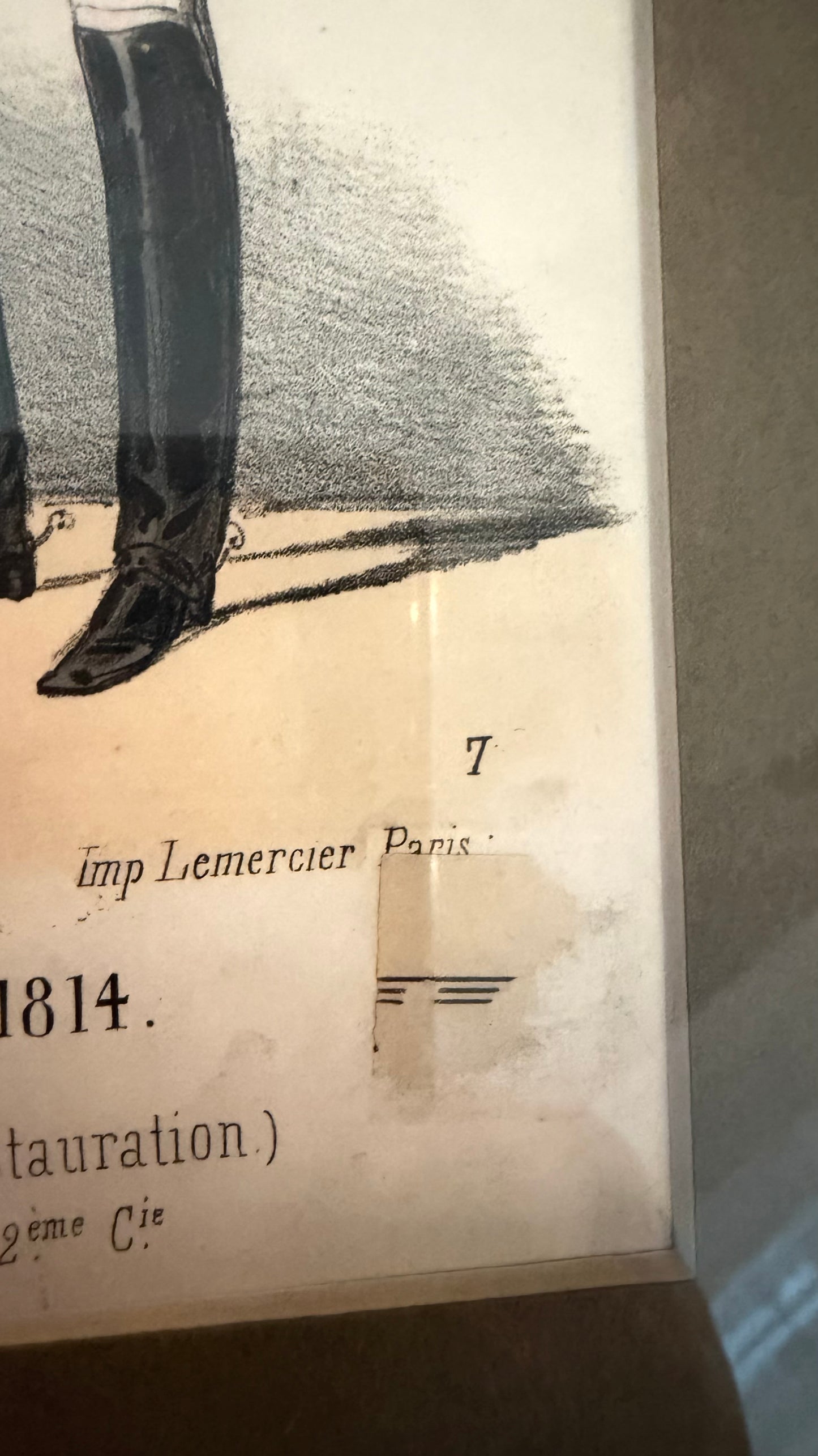The French Regiment Collection | Antique Charles Vernier Lithographs & Vintage Bell Pull