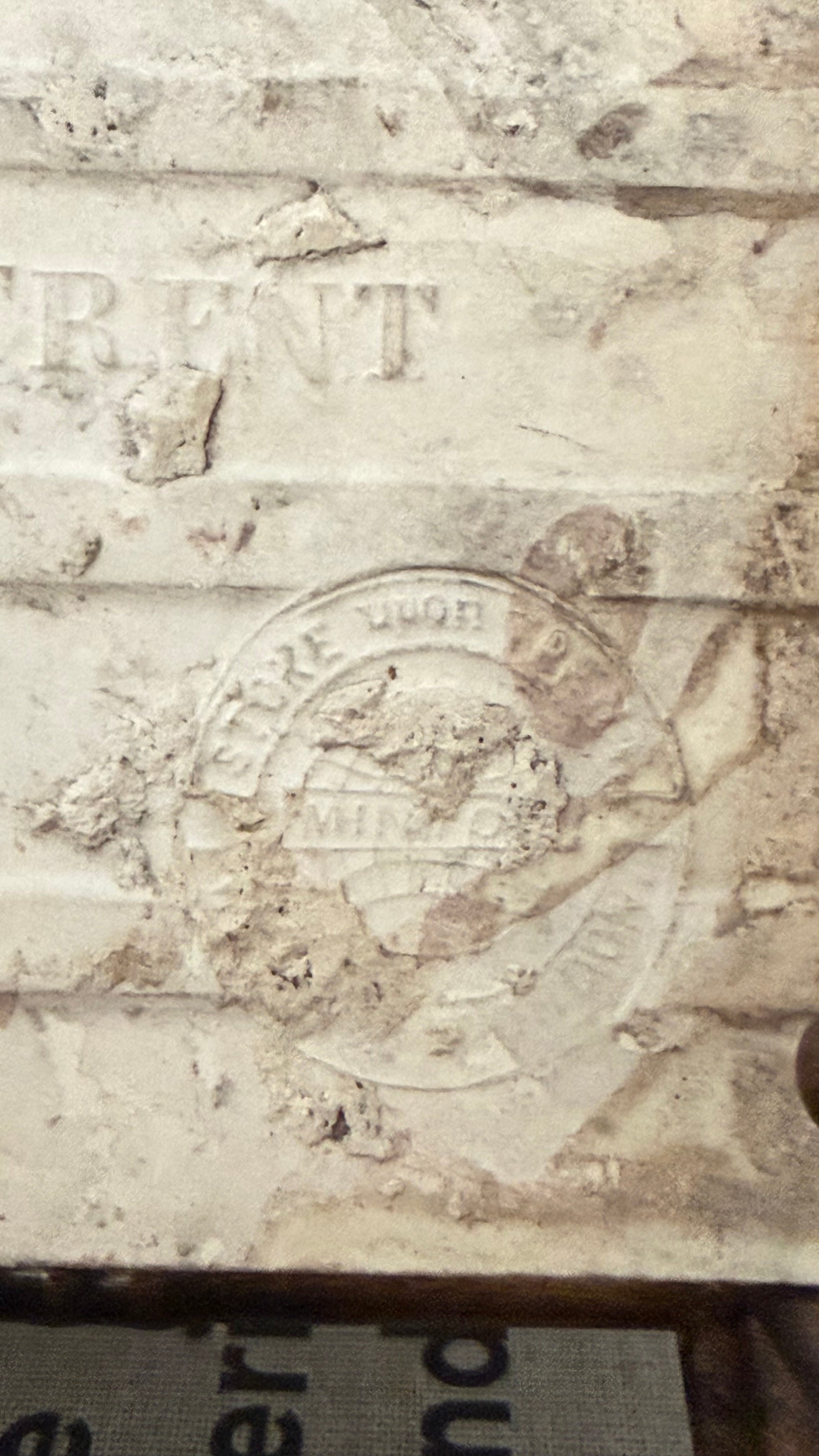 Minton maker’s mark on reverse of antique ceramic tile