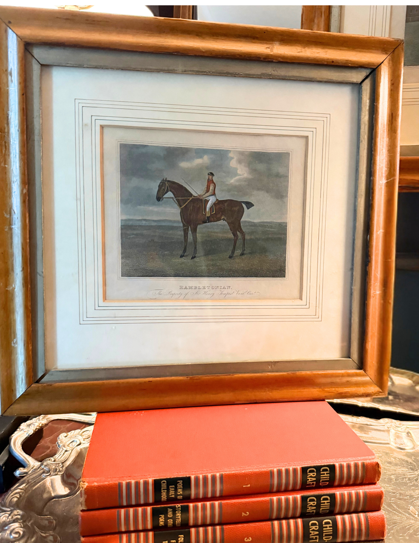 Pair of Antique 1817 George Stubbs Equestrian Engravings — Hambletonian & Baronet