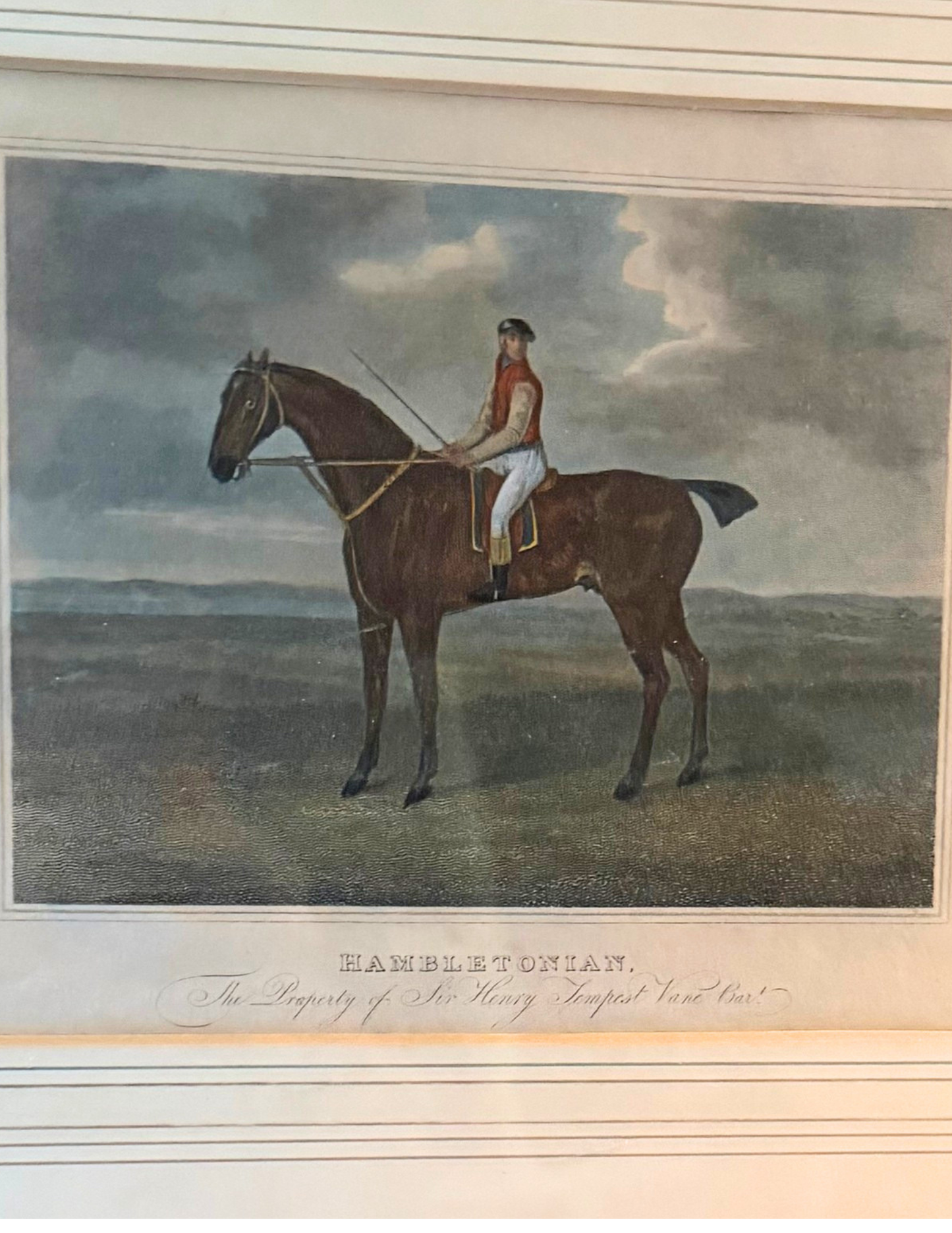 Pair of Antique 1817 George Stubbs Equestrian Engravings — Hambletonian & Baronet