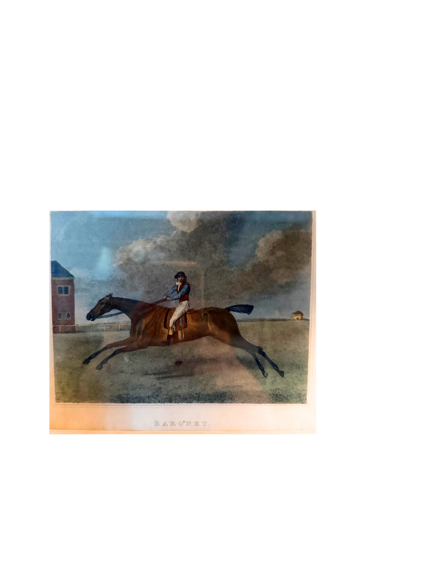 Pair of Antique 1817 George Stubbs Equestrian Engravings — Hambletonian & Baronet
