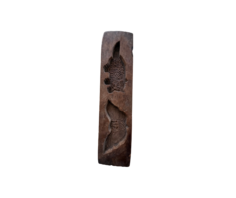 Antique Qing Dynasty Chinese Carved Wooden Pastry Molds | Set of Three | Beijing Collection