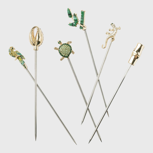 Palm Beach Cocktail Pick Set – Set of 6