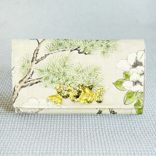 Floral Thibaut Butterfly Clutch - Garland Bags