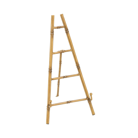Metal Bamboo Easel – 13" Gold Display Stand | Tabletop Styling Staple