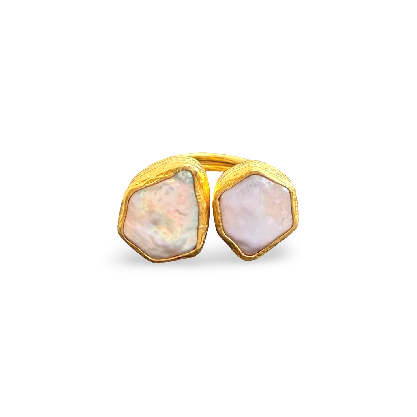 CORE | TWO-STONE COCKTAIL RING: Aquamarine