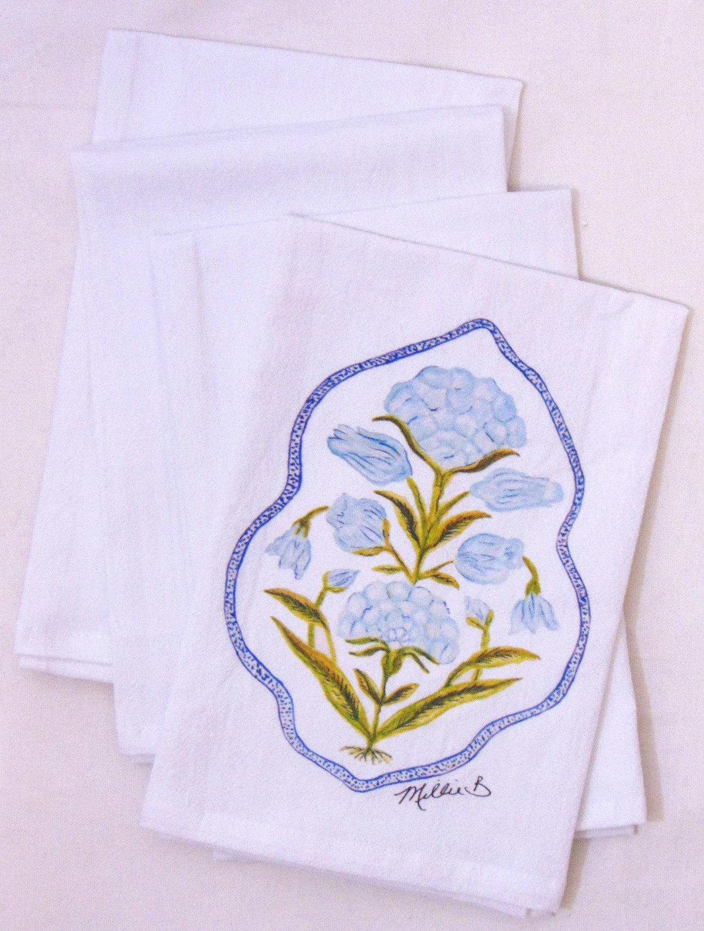 Limited Edition Folly Poppy on White Flour Sack TowelWatercolor Folly Poppy Flour Sack Towel – Limited Edition by Lowcountry Linens